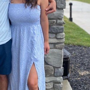 Light Blue Midi A&F dress